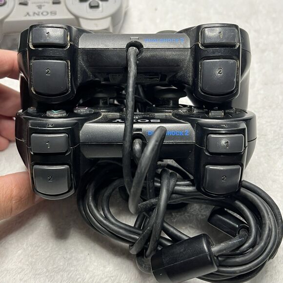 Lot Of 3 Sony PlayStation 2 Dual Shock Analog Controller For Repair/Not Working - Picture 5 of 7